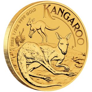 ½ ounce Perth Mint gold kangaroo coins